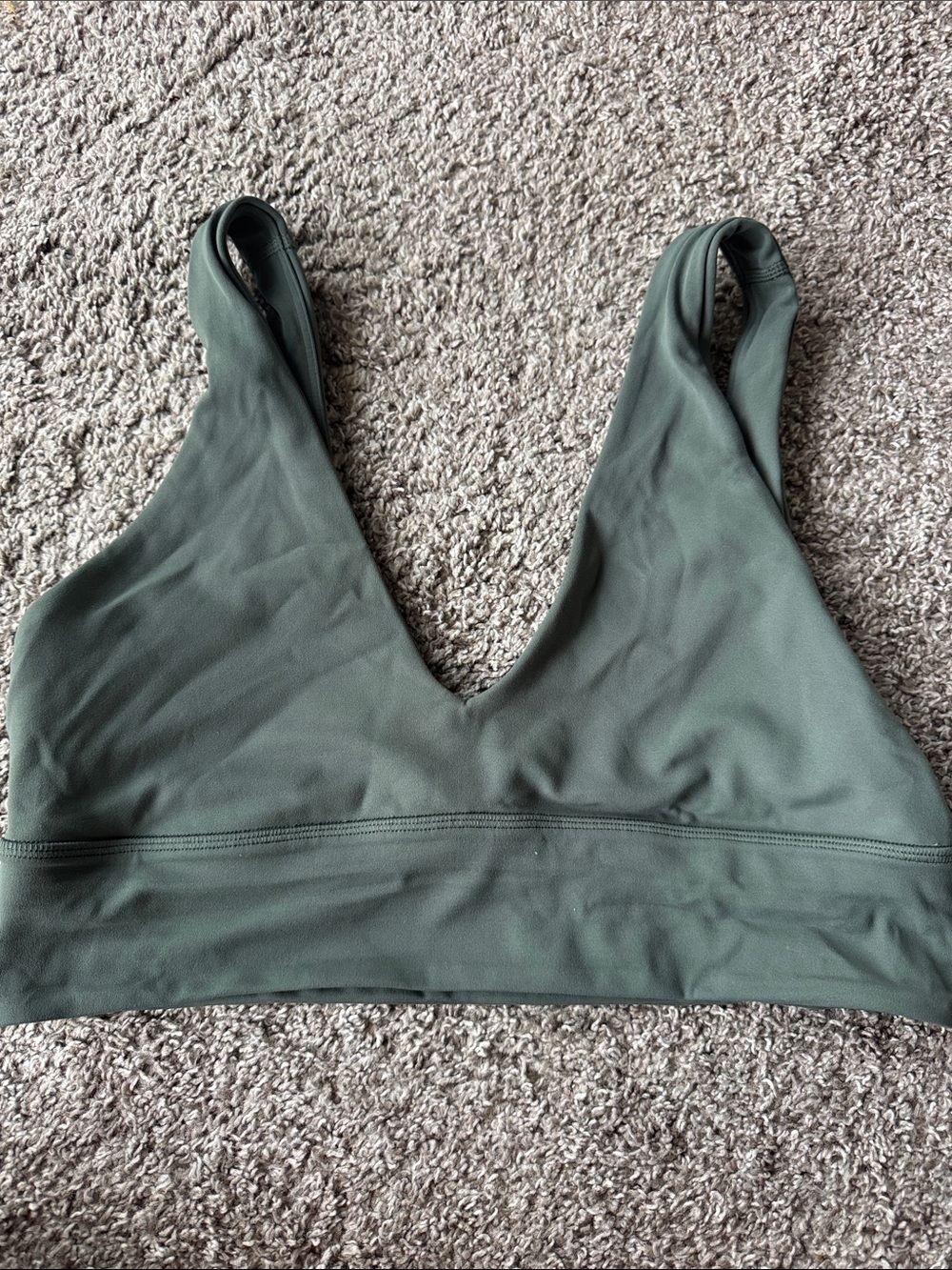 Lululemon Army Green Sports Bra Align Size 12